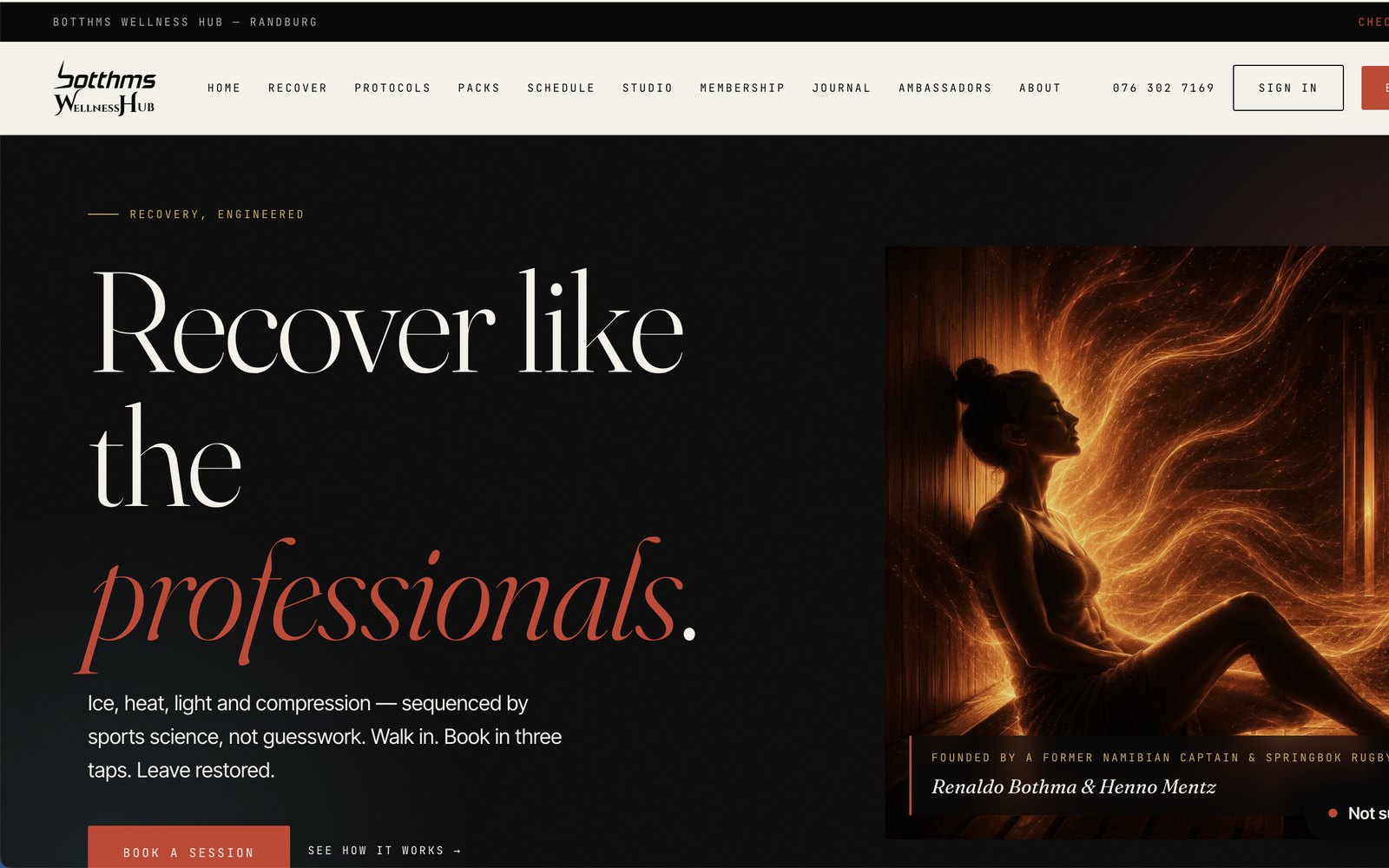 botthms Wellness Hub homepage